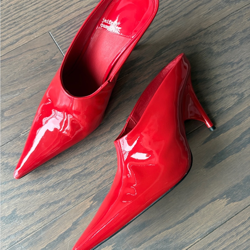 Jeffrey Campbell Vader Red Pointed Heels
